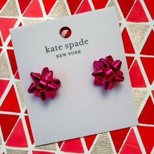 NWT Kate Spade Holiday Bow Stud Earrings